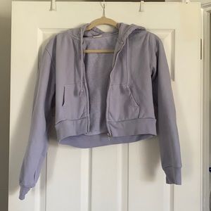 Brandy cropped zip up